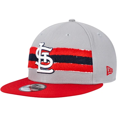 Casquette rouge Snapback 9FIFTY St. Louis Cardinals Band New Era pour homme