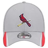 Casquette Linear 39THIRTY Flex-Fit grise pour homme des Cardinals de St. Louis New Era