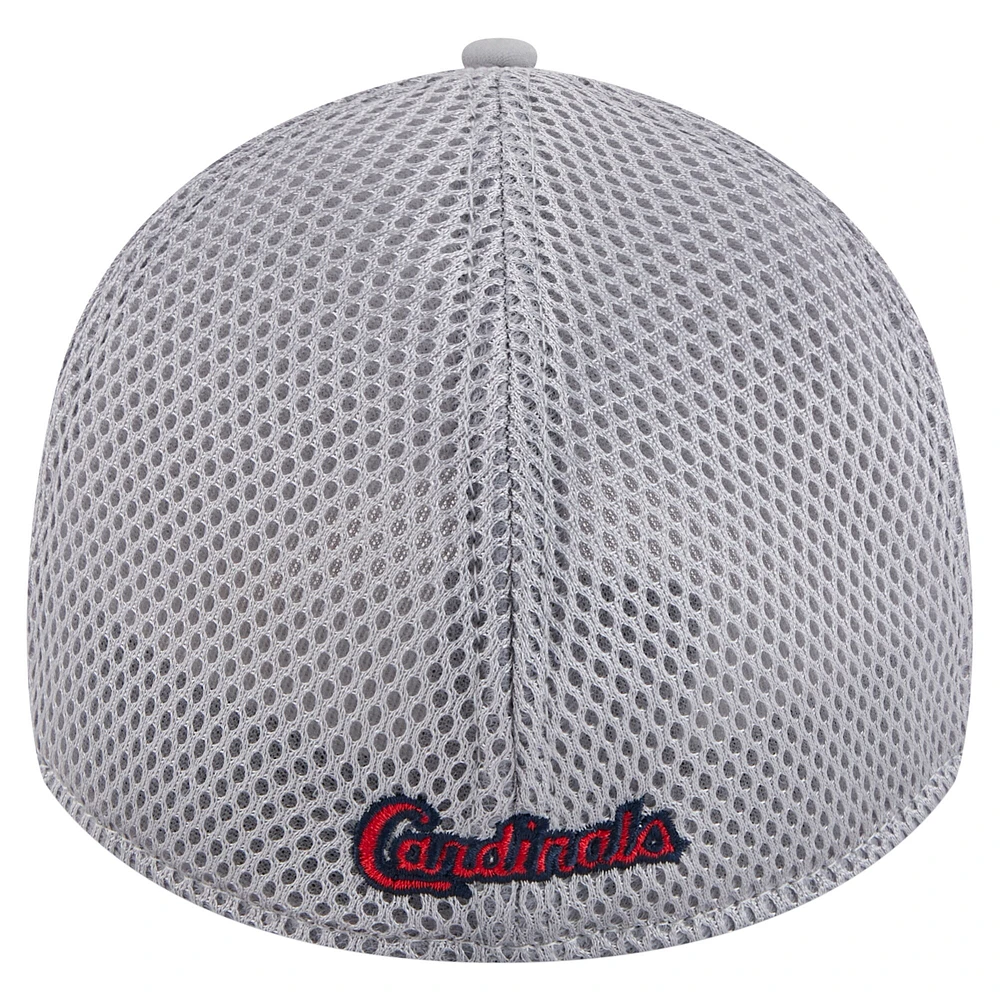 Casquette Linear 39THIRTY Flex-Fit grise pour homme des Cardinals de St. Louis New Era