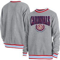 Men's New Era  Heather Gray St. Louis Cardinals Throwback Classic Pullover Sweatshirt