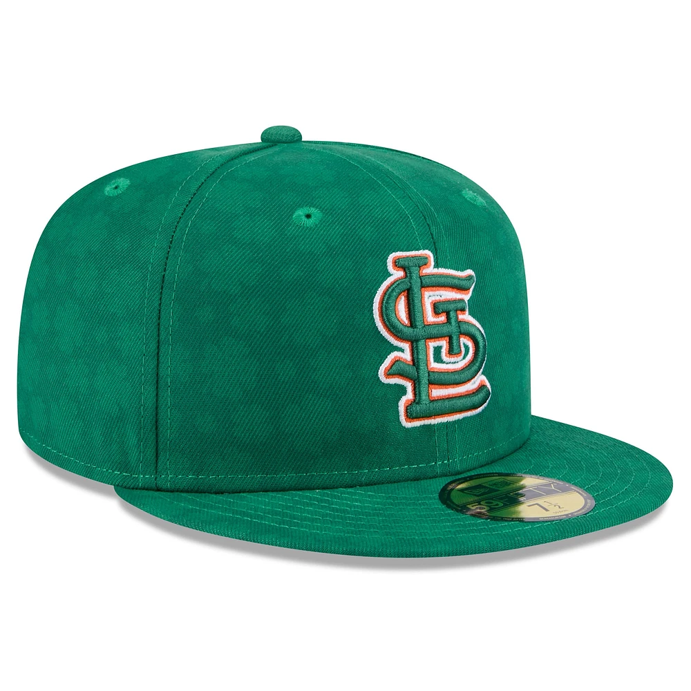 Men's New Era Kelly Green St. Louis Cardinals Patrick's Day 59FIFTY Fitted Hat
