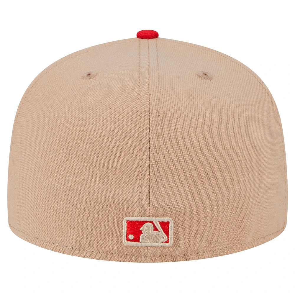 Casquette ajustée 59FIFTY kaki St. Louis Cardinals de New Era pour homme