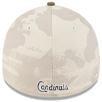 Casquette 39THIRTY Flex pour homme, beige clair/olive, St. Louis Cardinals 2025, Armed Forces Day, New Era