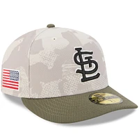 Casquette ajustée 59FIFTY pour homme, beige clair/olive, St. Louis Cardinals 2025, Armed Forces Day