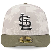 Casquette ajustée 59FIFTY pour homme, beige clair/olive, St. Louis Cardinals 2025, Armed Forces Day