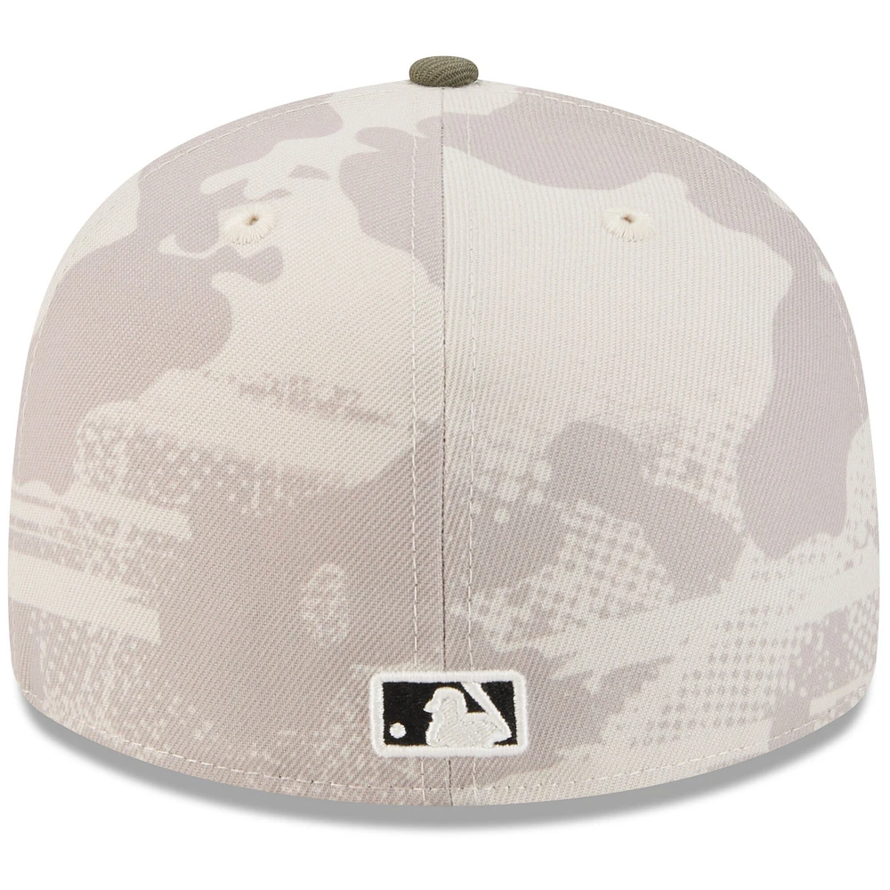 Casquette ajustée 59FIFTY pour homme, beige clair/olive, St. Louis Cardinals 2025, Armed Forces Day