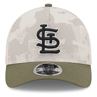 Casquette ajustable New Era 9FORTY M-Crown A-Frame beige clair/olive pour homme