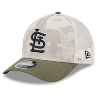 Casquette ajustable New Era 9FORTY M-Crown A-Frame beige clair/olive pour homme