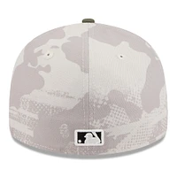 Men's New Era Light Beige/Olive St. Louis Cardinals 2025 Armed Forces Day Low Profile 59FIFTY Fitted Hat