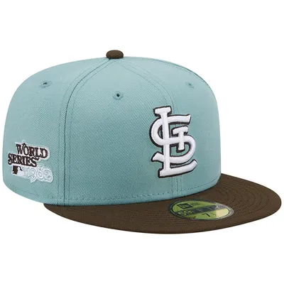St. Louis Cardinals New Era 1982 World Series 59FIFTY Fitted Hat - Sky Blue /Cilantro