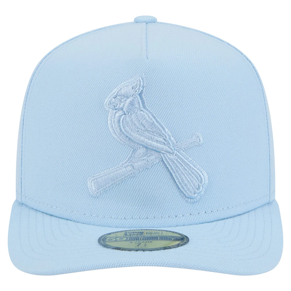 Men's New Era  Light Blue St. Louis Cardinals Color Pack A-Frame 59FIFTY Fitted Hat