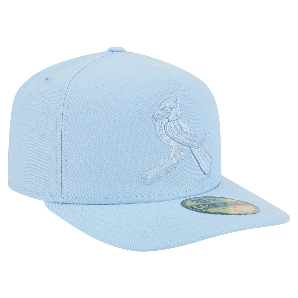Men's New Era  Light Blue St. Louis Cardinals Color Pack A-Frame 59FIFTY Fitted Hat
