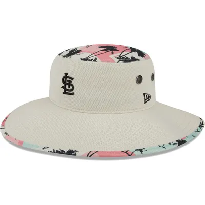 Men's New Era Natural St. Louis Cardinals Retro Beachin' Bucket Hat