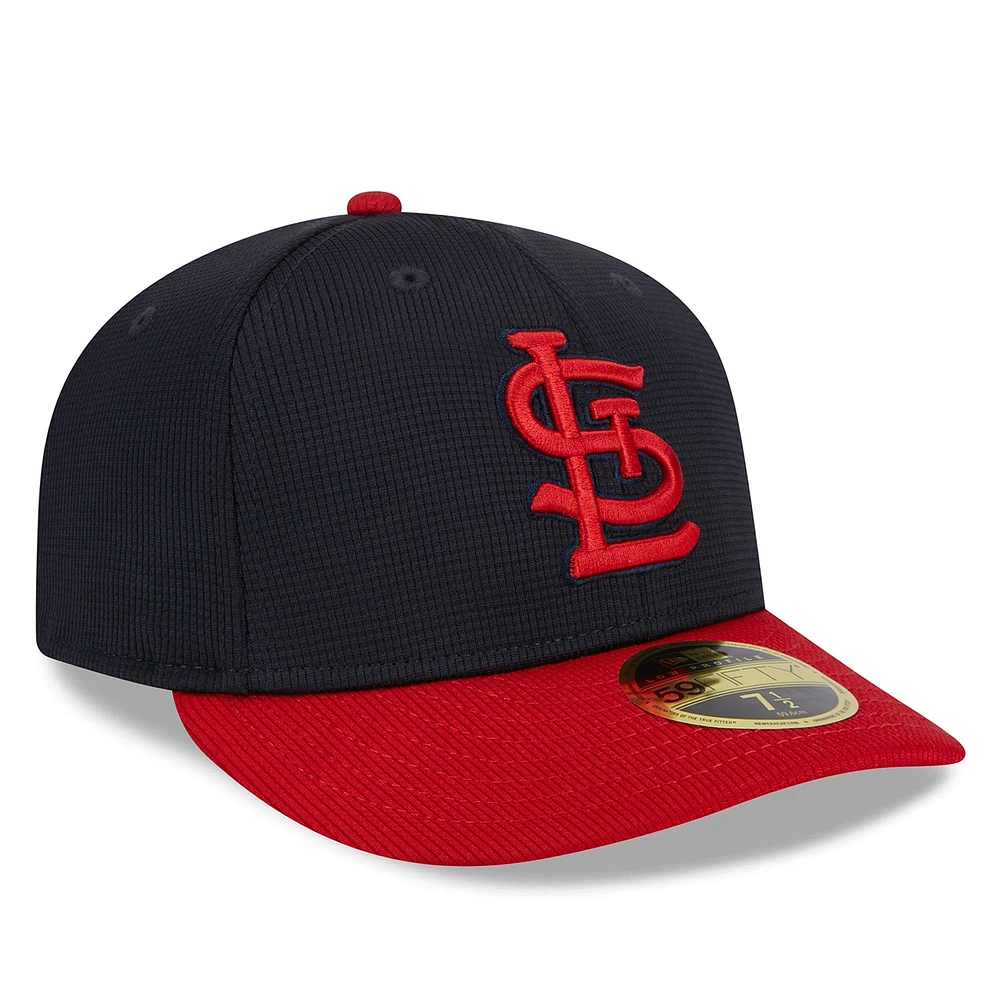 Men's New Era  Navy St. Louis Cardinals 2025 Batting Practice Low Profile 59FIFTY Fitted Hat