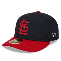 Men's New Era  Navy St. Louis Cardinals 2025 Batting Practice Low Profile 59FIFTY Fitted Hat