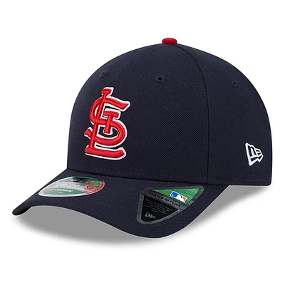 Casquette ajustable New Era 9FORTY bleu marine pour homme St. Louis Cardinals Player Replica