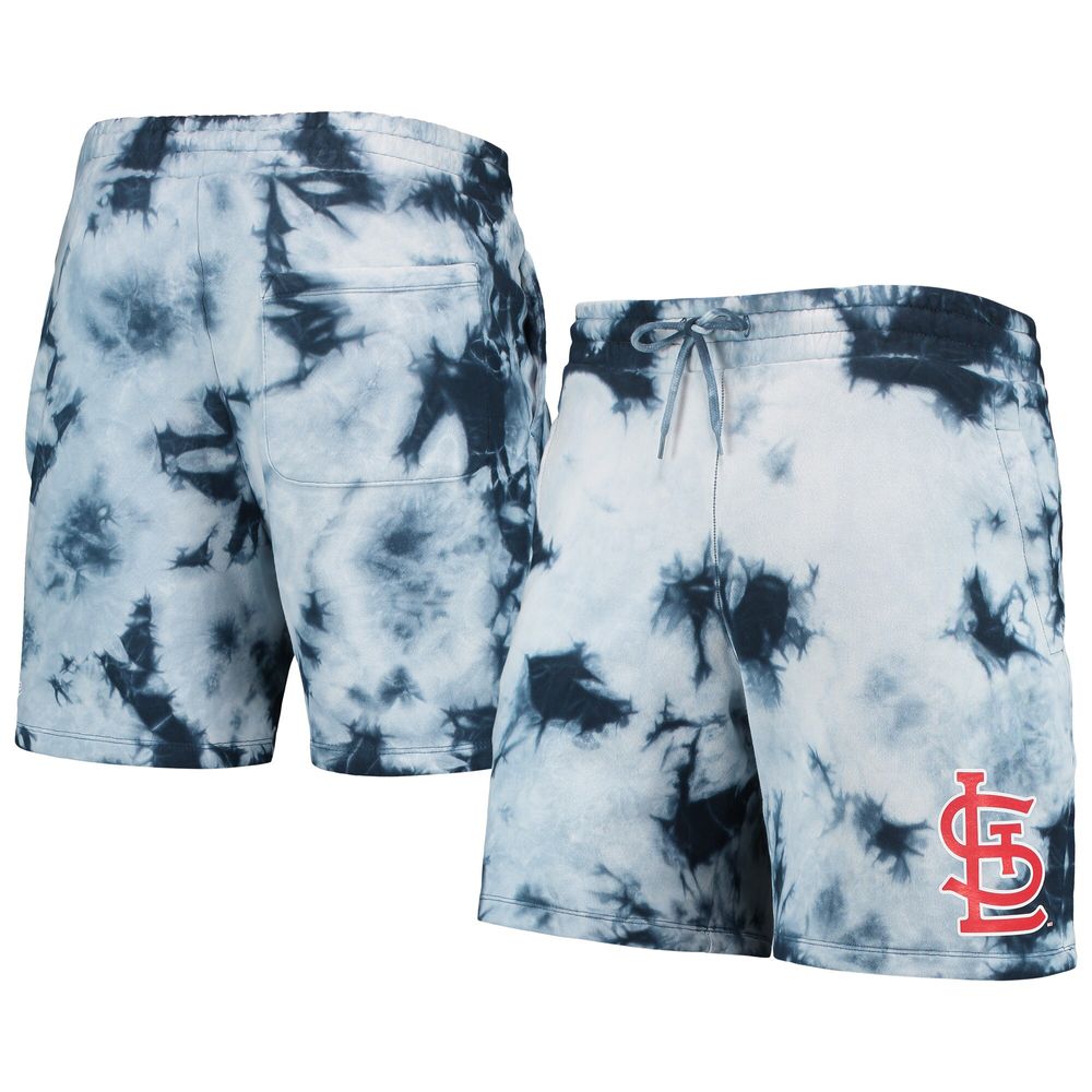 Men's New Era Navy St. Louis Cardinals Team Dye Shorts