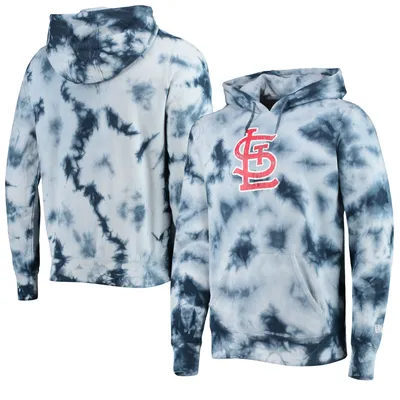 St. Louis Cardinals New Era Tie-Dye Pullover Hoodie - Navy