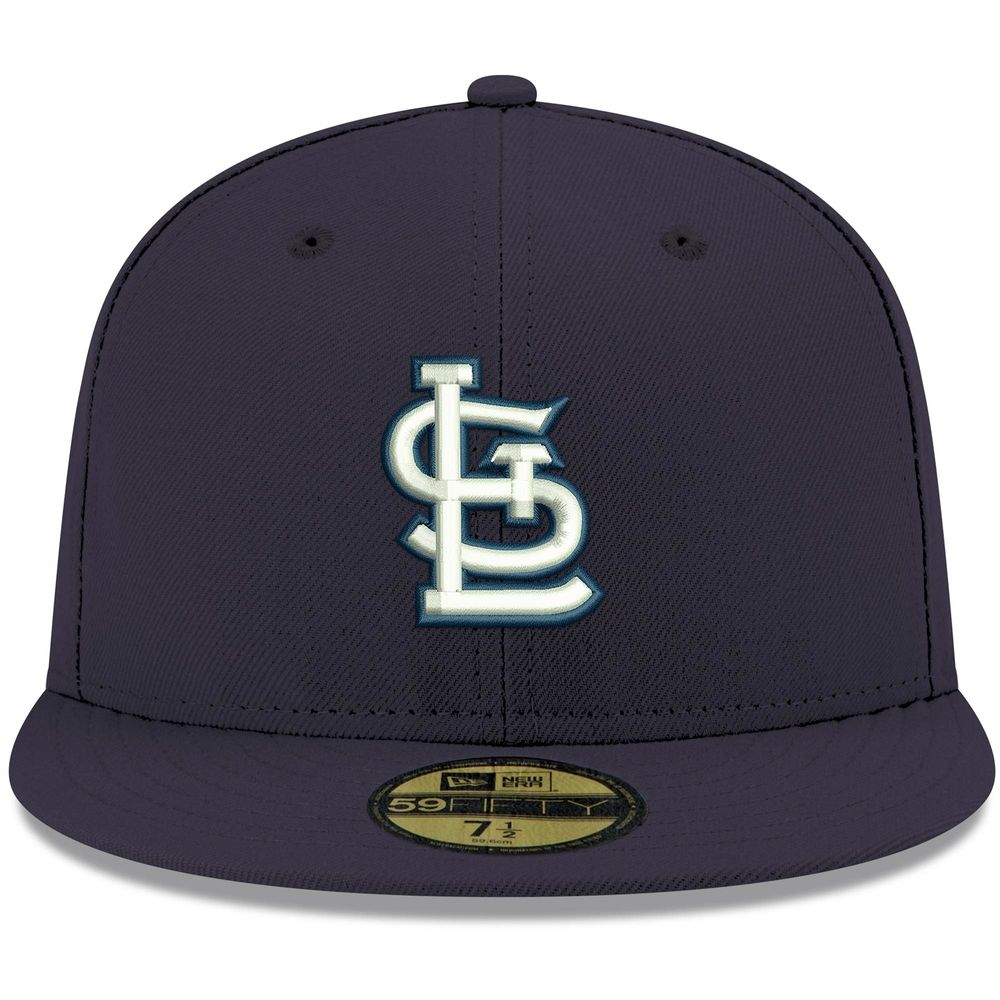 Men's New Era Navy St. Louis Cardinals White Logo 59FIFTY Fitted Hat