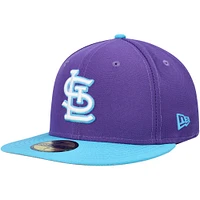 Casquette ajustée Vice 59FIFTY pour homme des St. Louis Cardinals New Era violette