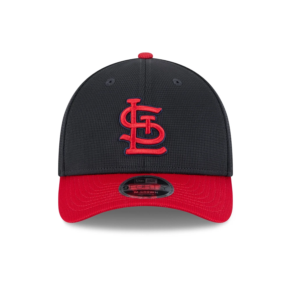 Men's New Era  Red/Black St. Louis Cardinals 2025 Batting Practice 9FORTY M-Crown Adjustable Hat