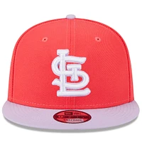 Men's New Era Red/Purple St. Louis Cardinals Spring Basic Two-Tone 9FIFTY Snapback Hat