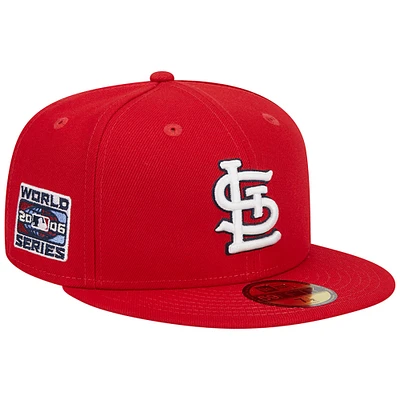 Casquette ajustée 59FIFTY pour homme, couleur rouge, St. Louis Cardinals 2006 World Series Team Color, New Era