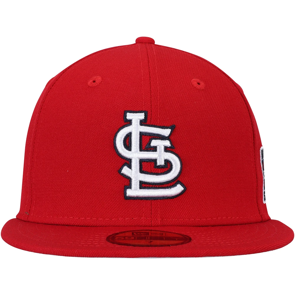 Casquette ajustée 59FIFTY en laine rouge des Cardinals de Saint-Louis 2006 pour homme New Era