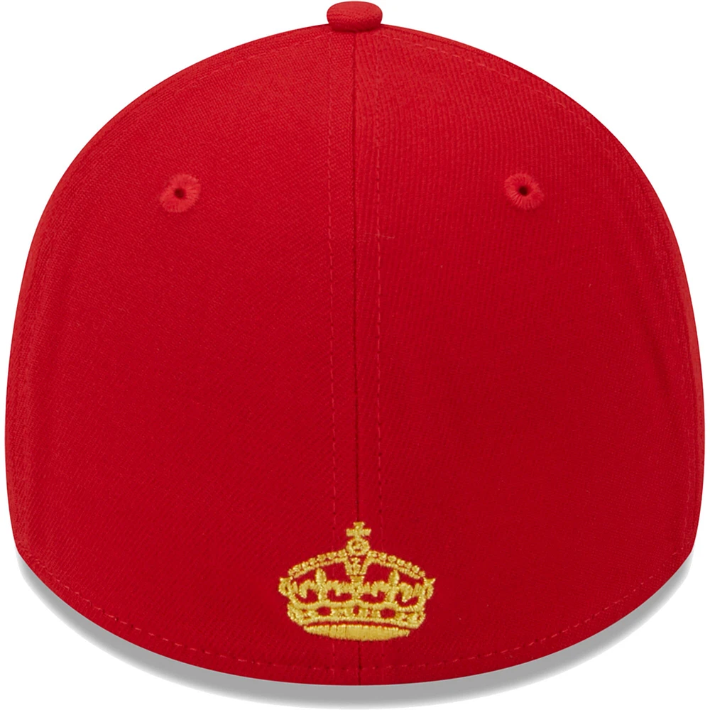 Casquette Flex Fill 39THIRTY pour homme New Era Red St. Louis Cardinals 2023 MLB World Tour : London Series Flag