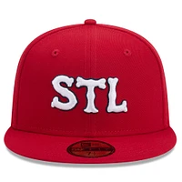 Men's New Era Red St. Louis Cardinals 2024 City Connect 59FIFTY Fitted Hat