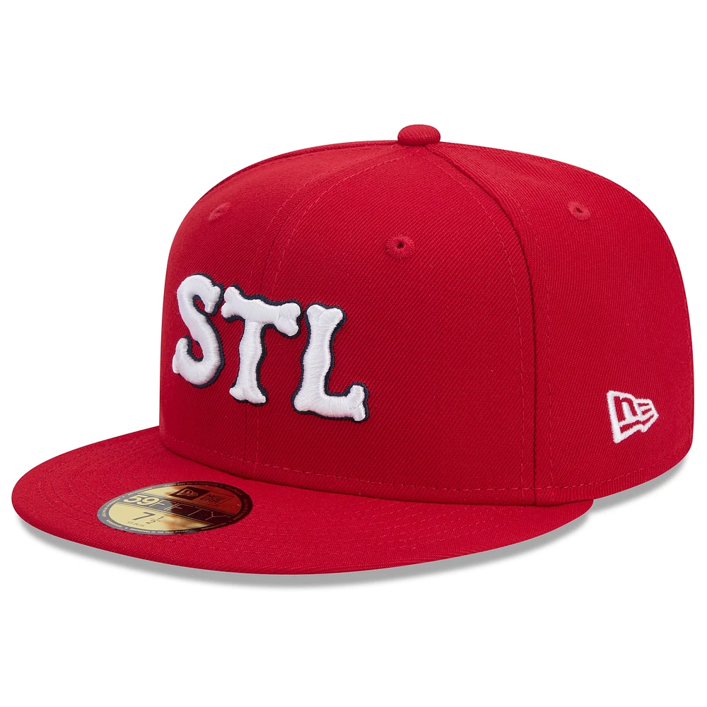 Casquette ajustée 59FIFTY City Connect 2024 des St. Louis Cardinals New Era rouge pour homme