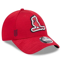 Casquette réglable New Era St. Louis Cardinals 2024 Clubhouse 9FORTY rouge pour homme