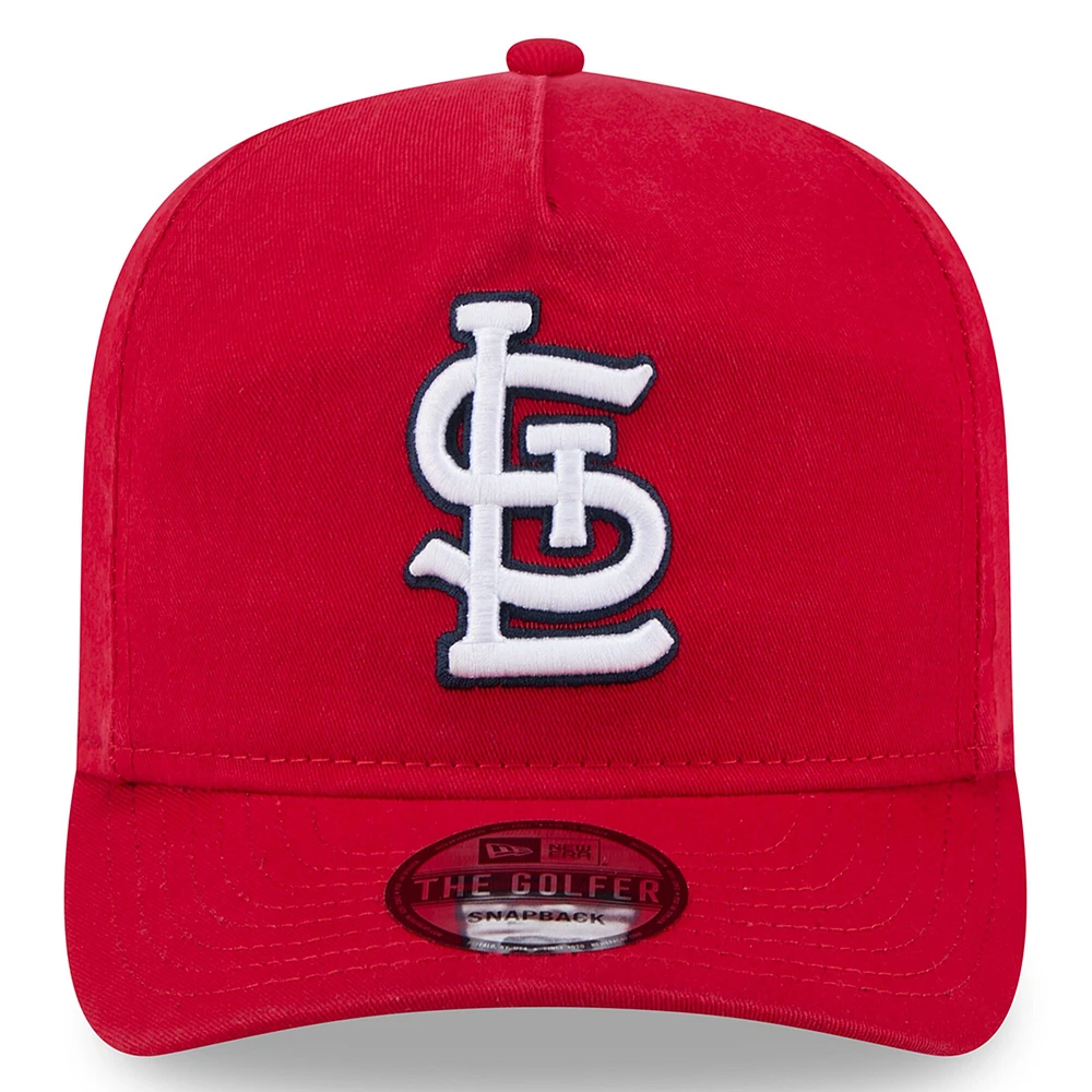 Casquette ajustable Jackie Robinson Day #42 pour homme, motif golfeur rouge des Cardinals de St. Louis, New Era