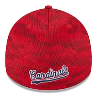 Men's New Era Red St. Louis Cardinals 2025 MLB Clubhouse 39THIRTY Flex Hat