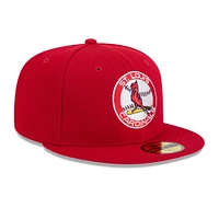 Men's New Era Red St. Louis Cardinals 2025 MLB Clubhouse 59FIFTY Fitted Hat
