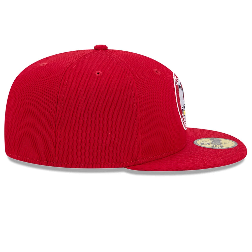 Men's New Era Red St. Louis Cardinals 2025 MLB Clubhouse 59FIFTY Fitted Hat