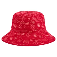 Men's New Era  Red St. Louis Cardinals 2025 Spring Training All Over Print Bucket Hat