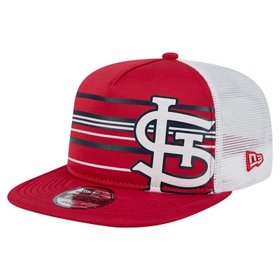 Casquette snapback A-Frame Trucker 9FIFTY rouge des Cardinals de Saint-Louis de New Era pour homme