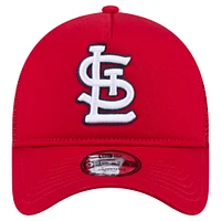 Casquette ajustable 9FORTY A-Frame Trucker rouge St. Louis Cardinals de New Era pour homme