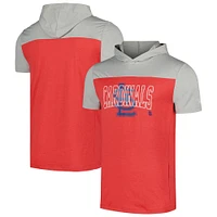 Men's New Era Red St. Louis Cardinals Active Brushed Hoodie T-Shirt