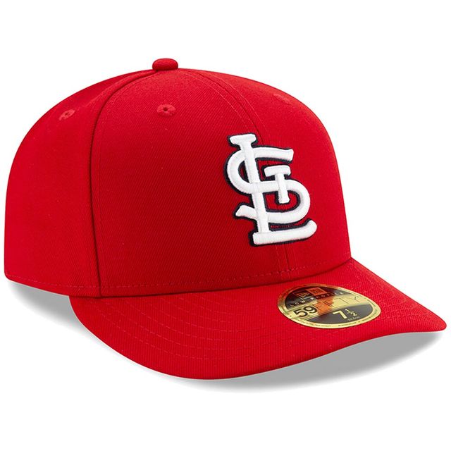 Casquette ajustée 59FIFTY à profil bas On-Field Collection authentique des Cardinals de Saint-Louis rouges New Era pour homme