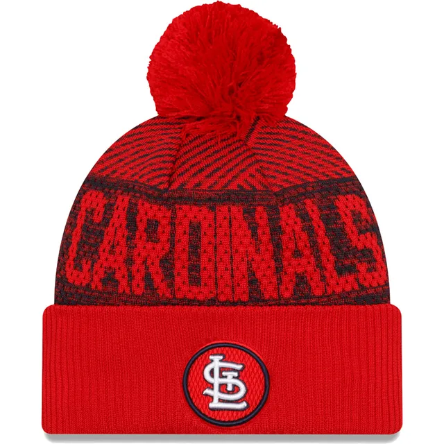 St. Louis City SC New Era Kick Off Cuffed Knit Hat with Pom - Red