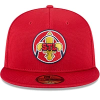 Men's New Era Red St. Louis Cardinals City Connect Batting Practice 59FIFTY Fitted Hat