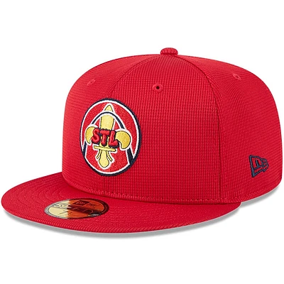 Men's New Era Red St. Louis Cardinals City Connect Batting Practice 59FIFTY Fitted Hat