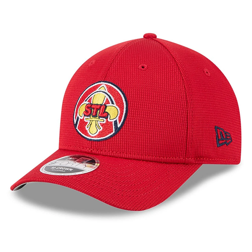 Men's New Era Red St. Louis Cardinals City Connect Batting Practice 9FORTY M-Crown Adjustable Hat