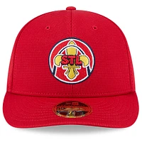 Casquette d'entraînement au bâton City Connect 59FIFTY rouge New Era pour homme des Cardinals de Saint-Louis
