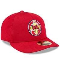 Casquette d'entraînement au bâton City Connect 59FIFTY rouge New Era pour homme des Cardinals de Saint-Louis