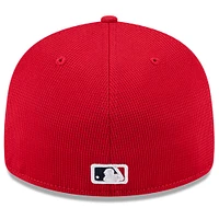 Casquette d'entraînement au bâton City Connect 59FIFTY rouge New Era pour homme des Cardinals de Saint-Louis
