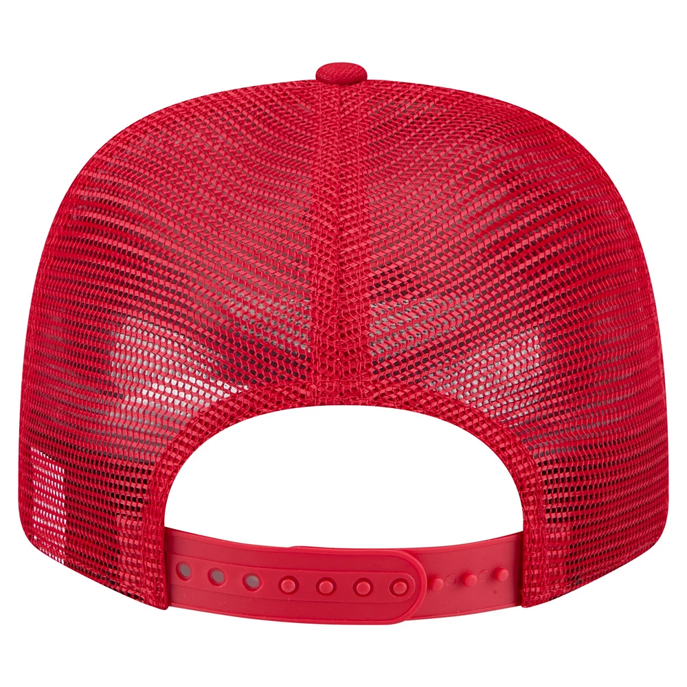Men's New Era Red St. Louis Cardinals Flag 9SEVENTY Stretch-Snap Hat