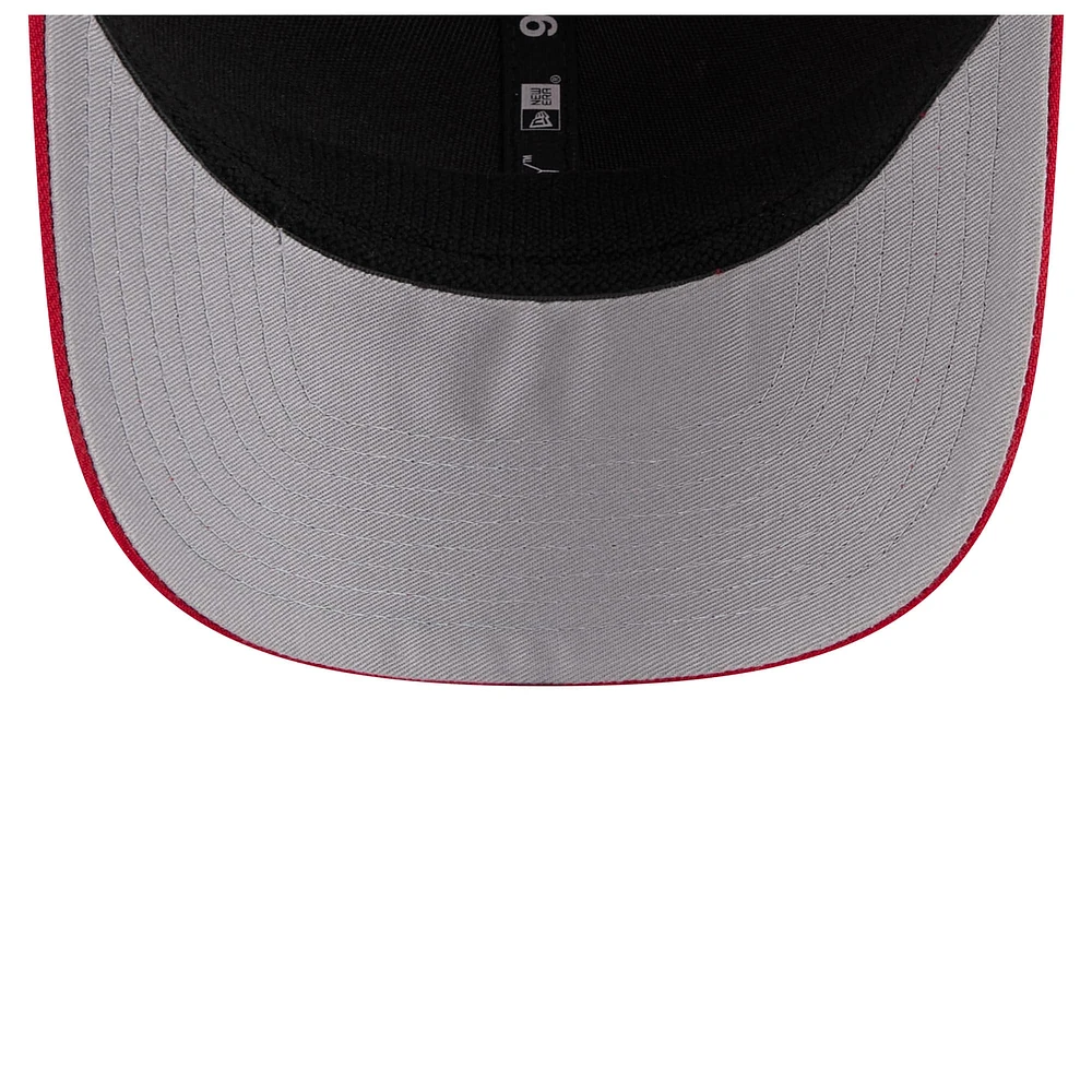 Men's New Era Red St. Louis Cardinals Flag 9SEVENTY Stretch-Snap Hat
